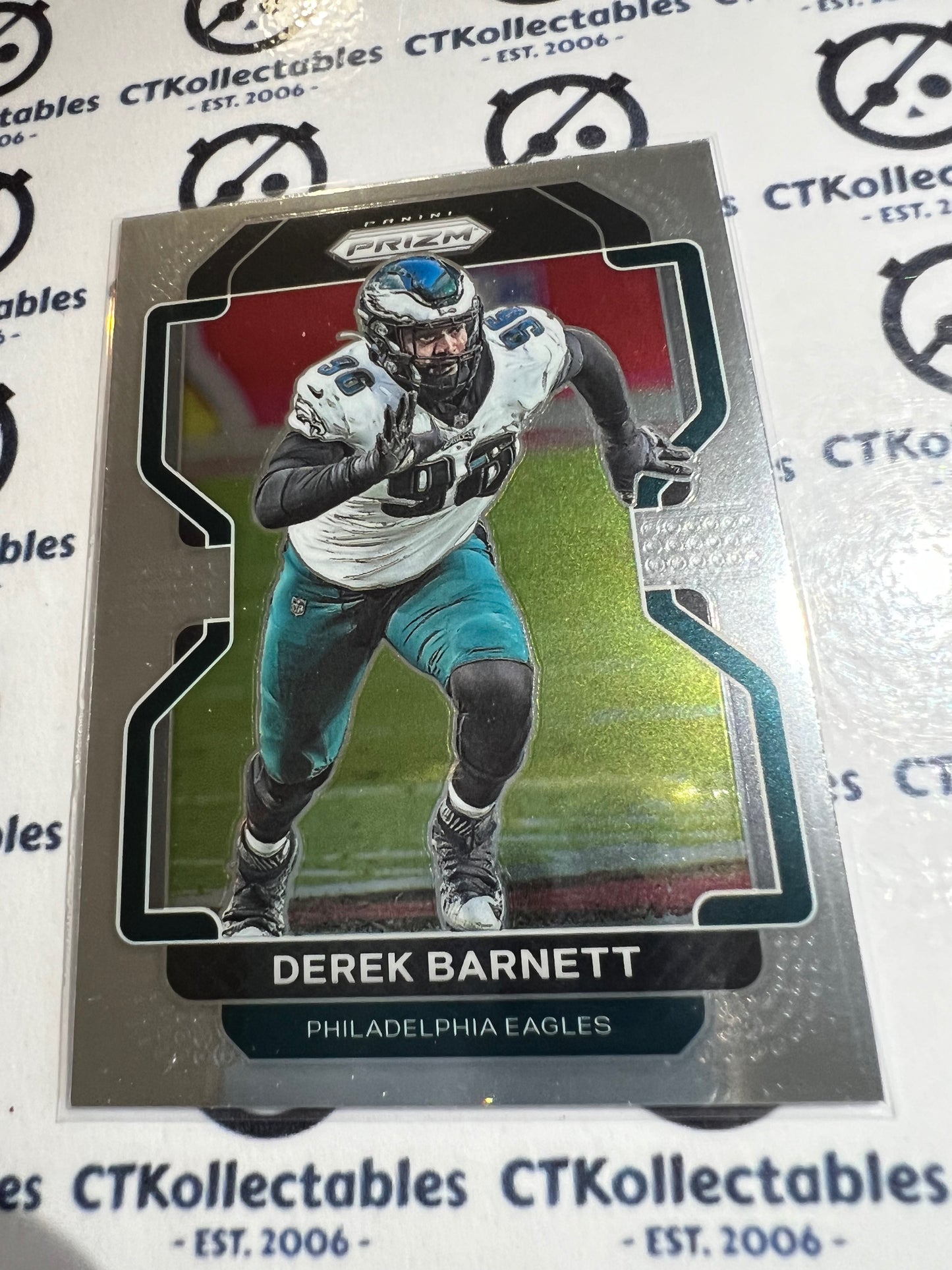 2021 NFL Panini Prizm Base Card #226 Derek Barnett Philadelphia Eagles