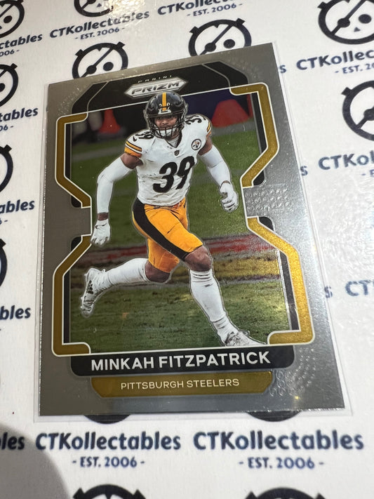 2021 NFL Panini Prizm Base Card #256 Minkah Fitzpatrick Pittsburgh Steelers