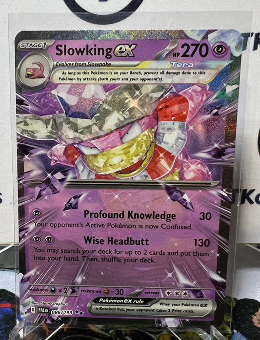 2023 SLOWKING EX ULTRA RARE #086/193  SCARLET & VIOLET PALDEA EVOLVED POKEMON CARD