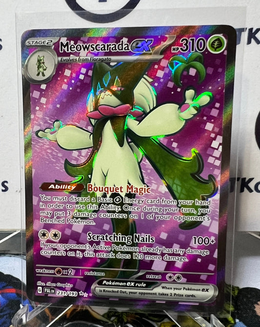 2023 MEOWSCARADA EX ULTRA RARE #231/193  SCARLET & VIOLET PALDEA EVOLVED POKEMON CARD