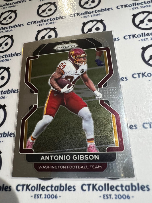 NFL Panini Prizm Base Card #212 Antonio Gibson Washington Football Team