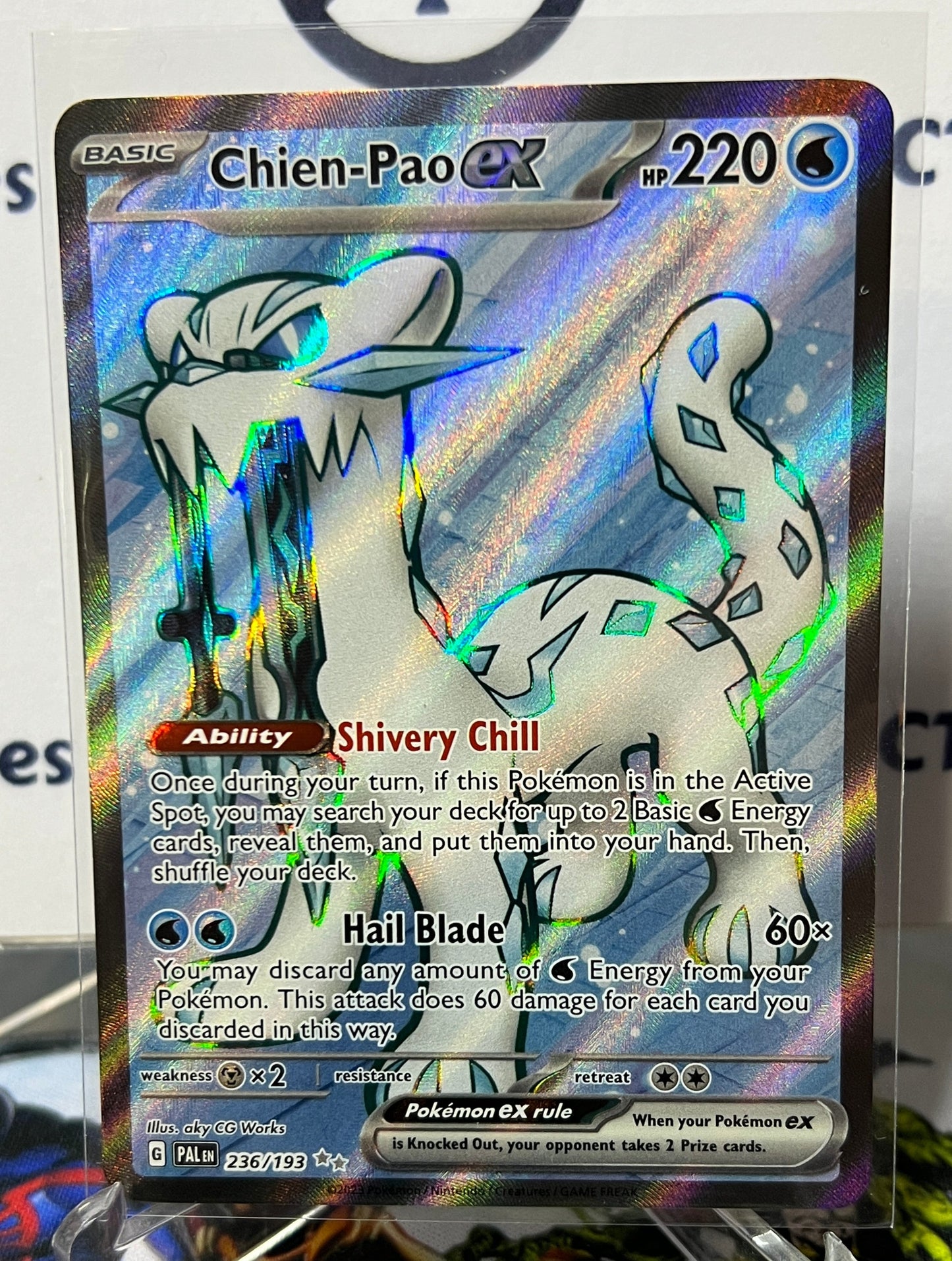 2023 CHIEN-PAO EX ULTRA RARE #236/193  SCARLET & VIOLET PALDEA EVOLVED POKEMON CARD