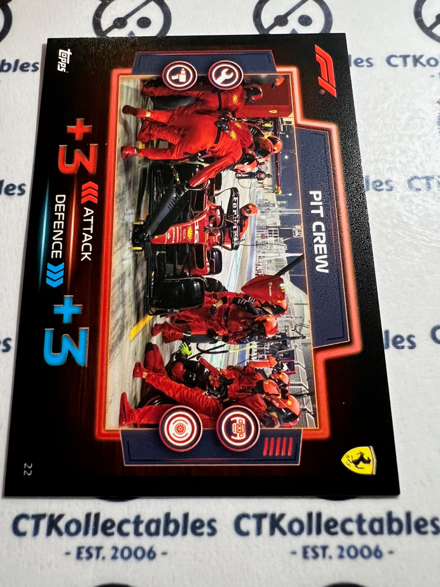 2023 Topps Turbo Attax F1 Base Card - #22 Pit Crew