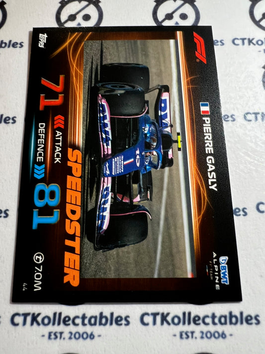2023 Topps Turbo Attax F1 Base Card - #44 Speedster-Pierre Gasly