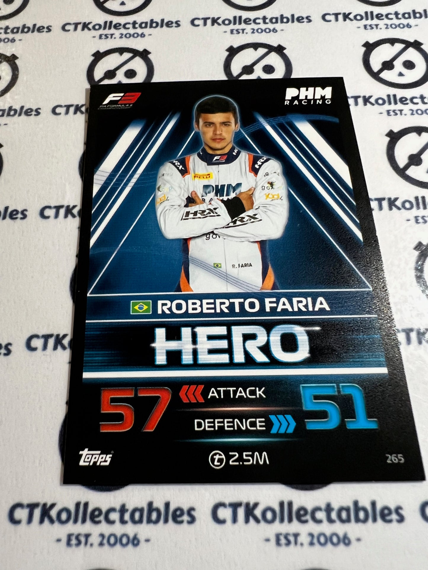 2023 Topps Turbo Attax F1 Base Card - #265 Hero-Roberta Faria