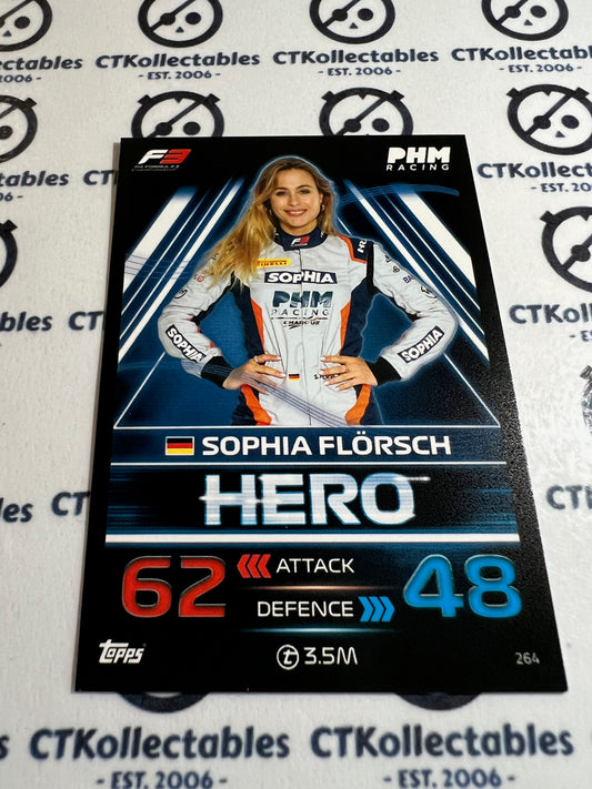 2023 Topps Turbo Attax F1 Base Card - #264 Hero-Sophia Florsch