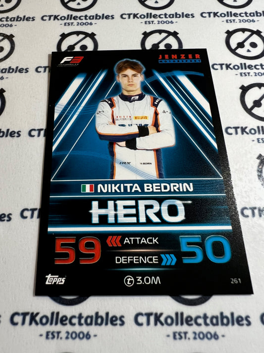 2023 Topps Turbo Attax F1 Base Card - #261 Hero-Nikita Bedrin