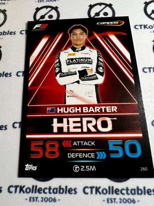 2023 Topps Turbo Attax F1 Base Card - #260 Hero-Hugh Barter