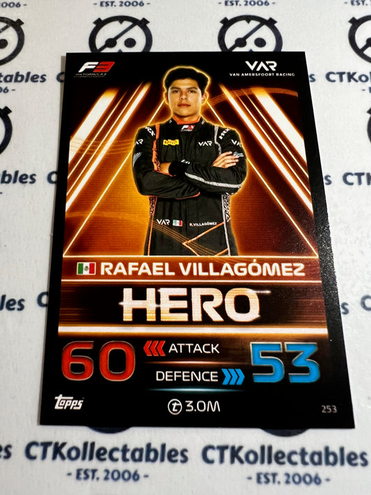 2023 Topps Turbo Attax F1 Base Card - #253 Hero-Rafael Villagomez