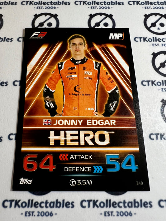 2023 Topps Turbo Attax F1 Base Card - #248 Hero-Jonny Edgar