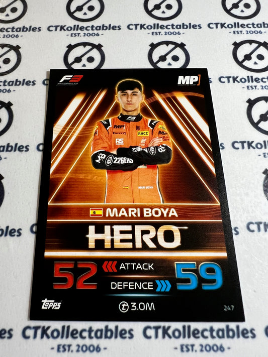 2023 Topps Turbo Attax F1 Base Card - #247 Hero-Mari Boya