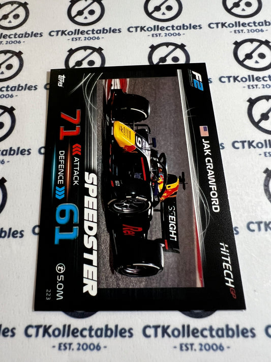 2023 Topps Turbo Attax F1 Base Card - #233 Speedster-Jak Crawford