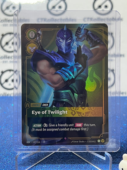 2026 RIFTBOUND LEAGUE OF LEGENDS VENDETTA EYE OF TWILIGHT # 147/166 RARE FOIL TRADING GAME CARD