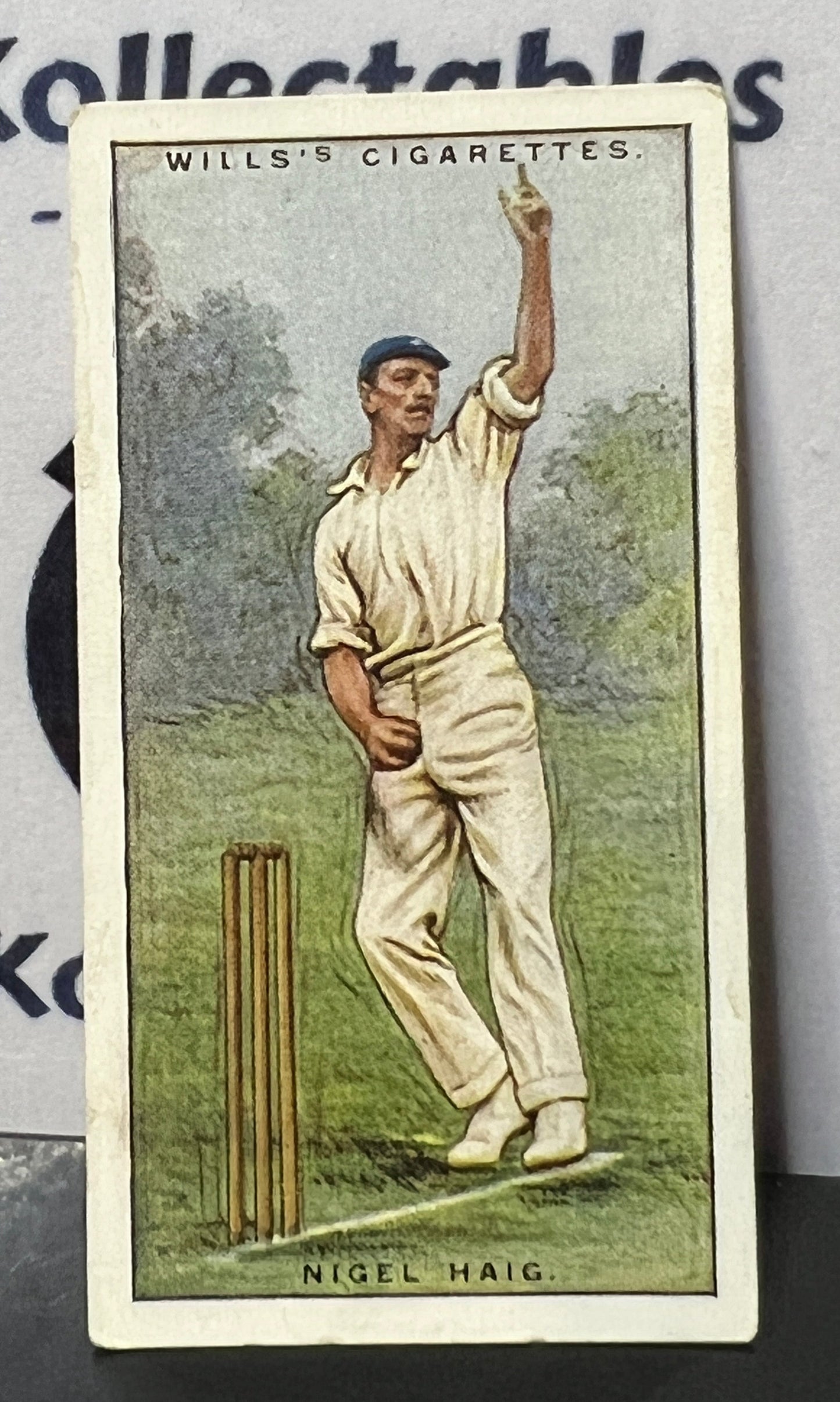 1929 WILL'S  CIGARETTES  CRICKETERS  NIGEL HAIG # 19  W.D.& H.O. WILLS CARD