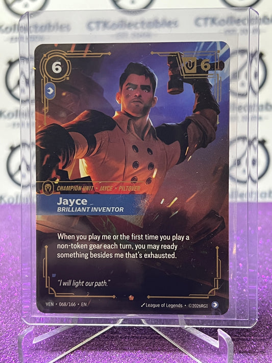 2026 RIFTBOUND LEAGUE OF LEGENDS VENDETTA JAYCE # 068/166 EPIC FOIL TRADING GAME CARD