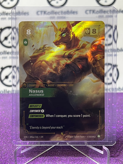 2026 RIFTBOUND LEAGUE OF LEGENDS VENDETTA NASUS # 046a/166 ALT ART FOIL TRADING GAME CARD