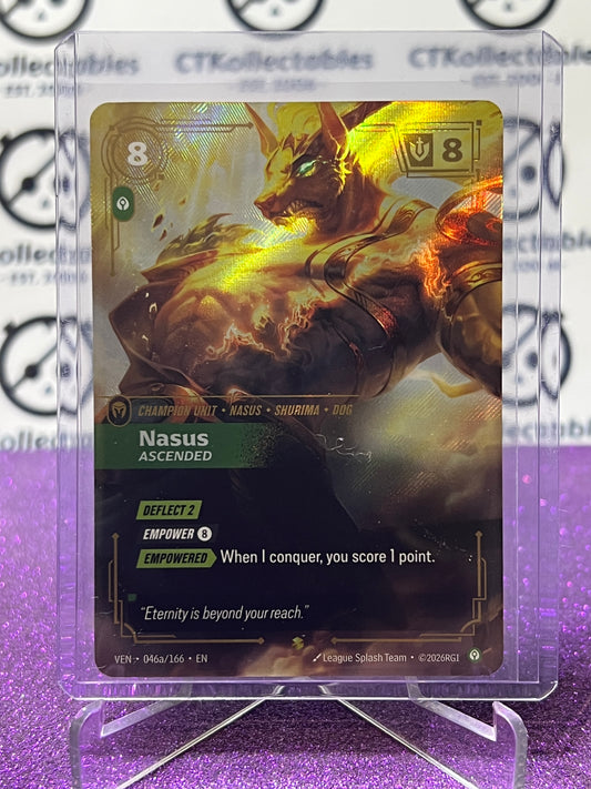 2026 RIFTBOUND LEAGUE OF LEGENDS VENDETTA NASUS # 046a/166 ALT ART FOIL TRADING GAME CARD