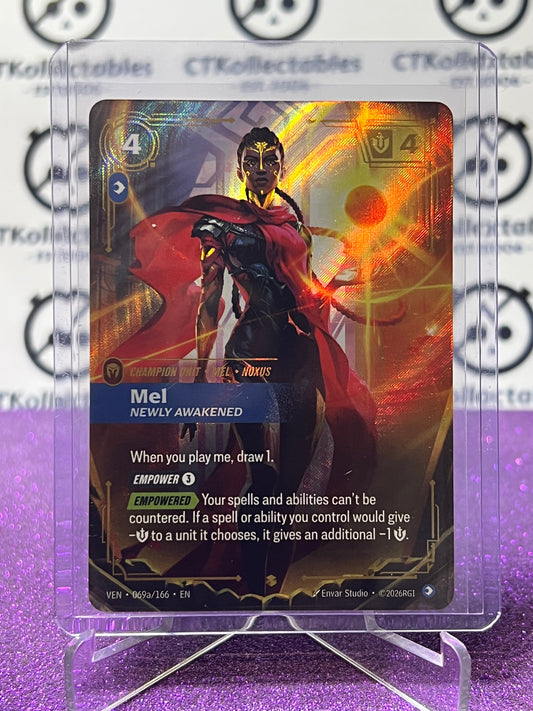 2026 RIFTBOUND LEAGUE OF LEGENDS VENDETTA MEL # 069a/166 ALT ART FOIL TRADING GAME CARD