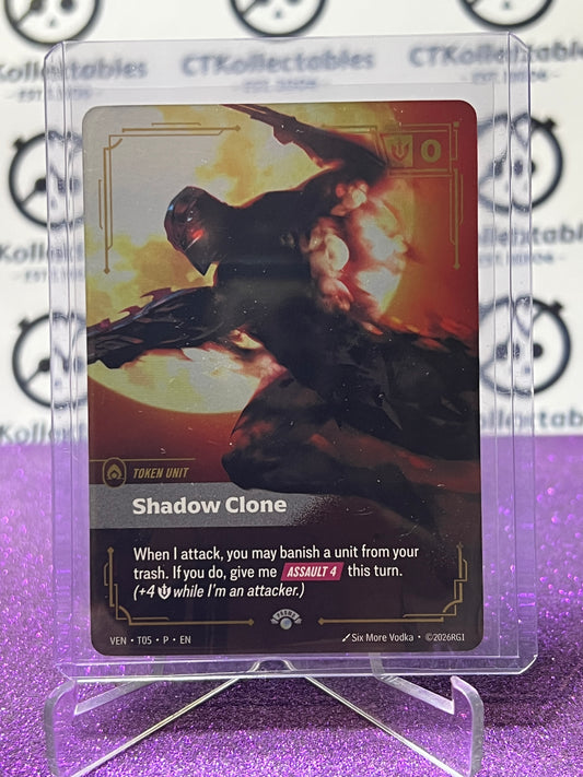 2026 RIFTBOUND LEAGUE OF LEGENDS VENDETTA SHADOW CLONE # TO5 PROMO FOIL TRADING GAME CARD