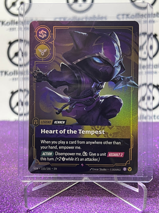 2026 RIFTBOUND LEAGUE OF LEGENDS VENDETTA HEART OF THE TEMPEST # 155/166 RARE FOIL TRADING GAME CARD