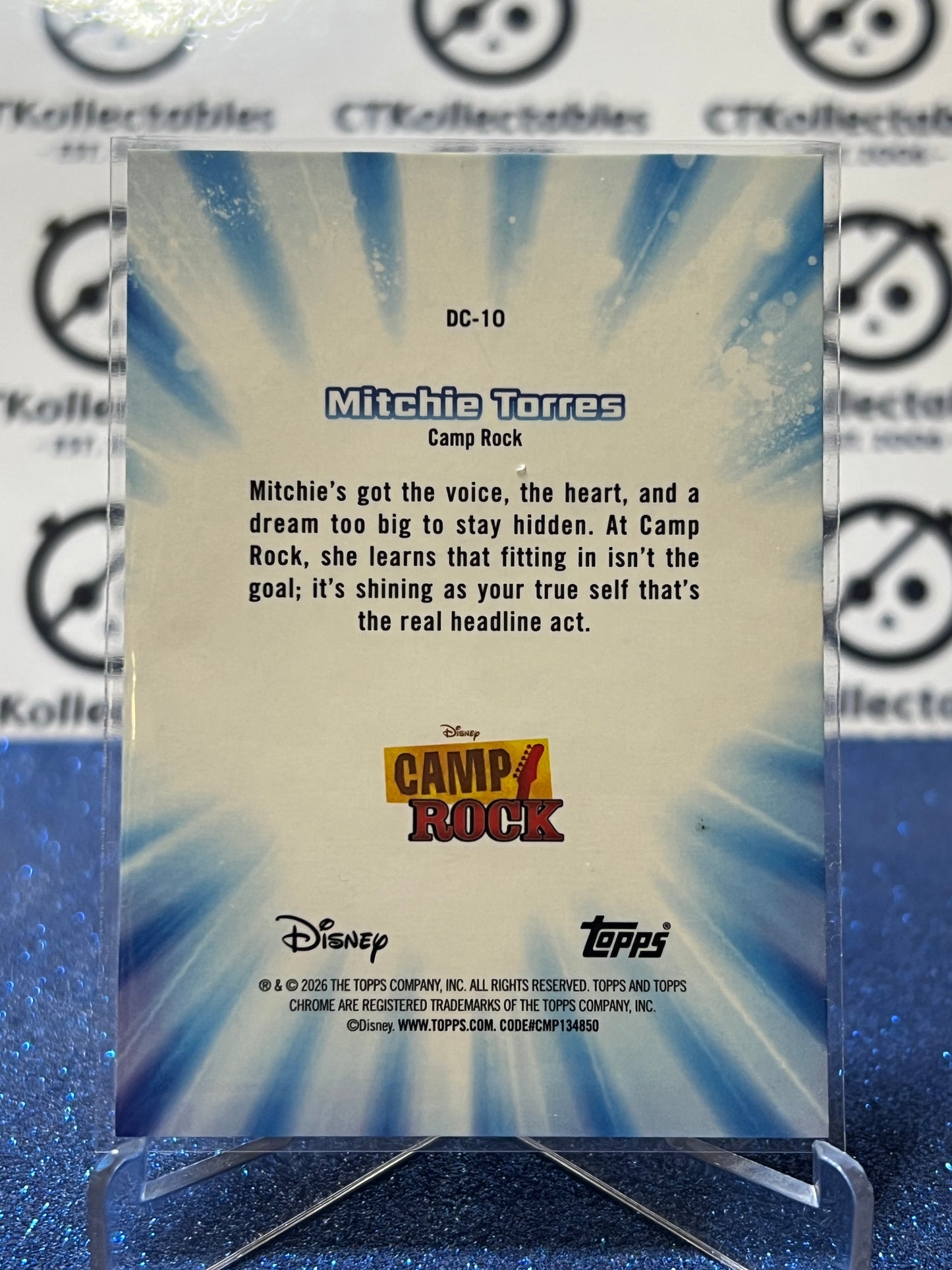 2026 DISNEY TOPPS CHROME MITCHIE TORRES # DC-10 THROWBACK FOIL CARD
