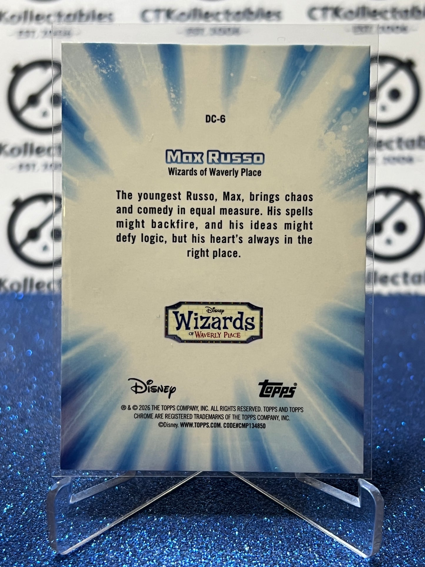 2026 DISNEY TOPPS CHROME MAX RUSSO # DC-6 THROWBACK FOIL CARD