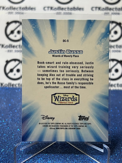2026 DISNEY TOPPS CHROME JUSTIN RUSSO # DC-5 THROWBACK FOIL CARD