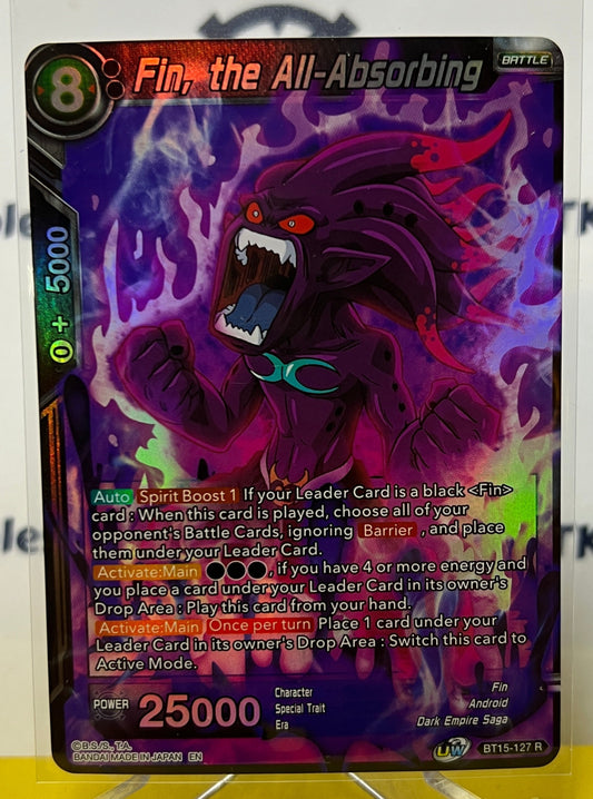 DBS FIN, THE ALL-ABSORBING # BT15-127  R  FOIL DRAGON BALL SUPER CARD