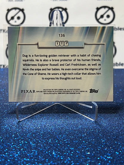 2026 DISNEY TOPPS CHROME DOG # 136  UP 049/199 TEAL DIAMOND REFRACTOR PIXAR FOIL CARD