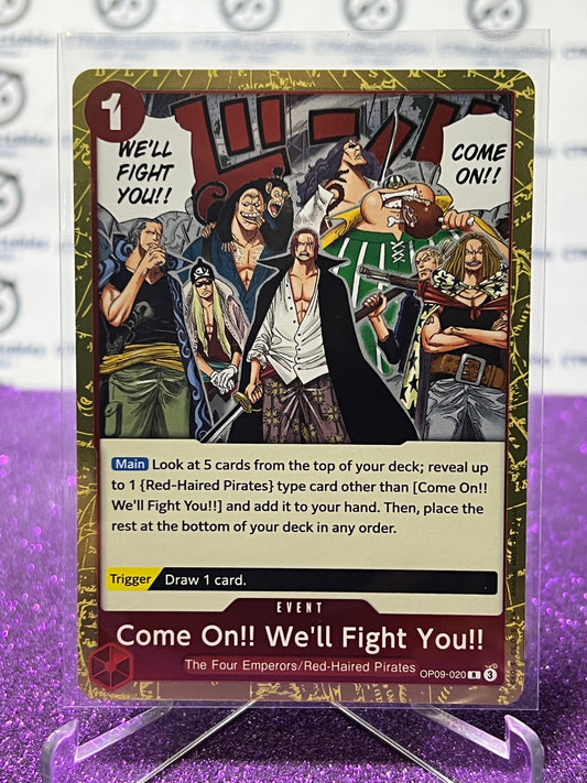 2024 ONE PIECE COME ON !! WE'LL FIGHT YOU !! # OP09-020 R EMPERORS IN THE NEW WORLD FOIL ENGLISH CARD