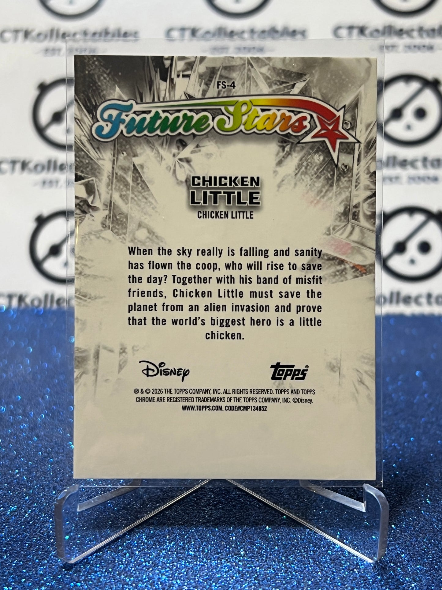 2026 DISNEY TOPPS CHROME CHICKEN LITTLE # FS-4 FUTURE STARS FOIL CARD