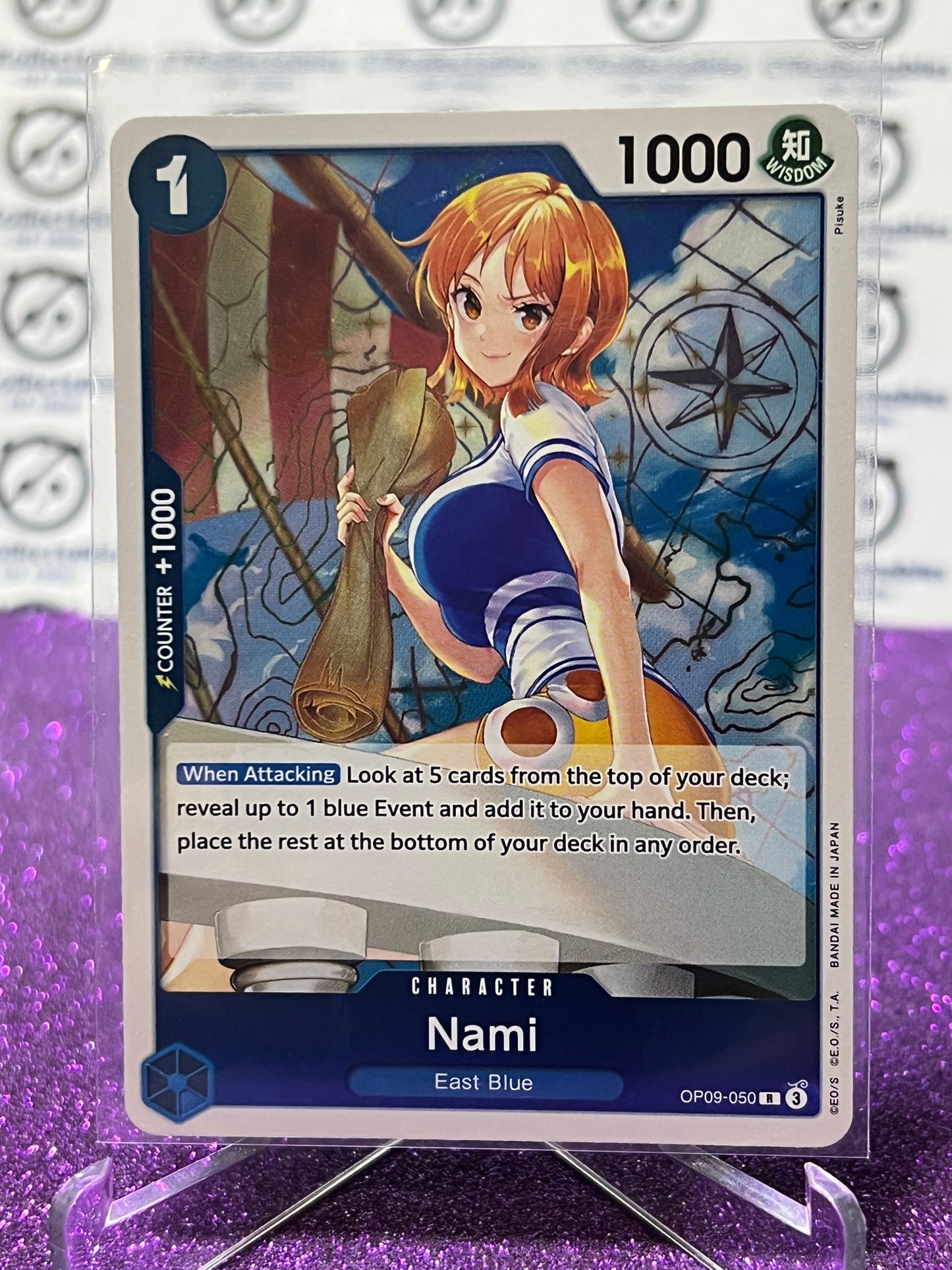 2024 ONE PIECE NAMI # OP09-050 R EMPERORS IN THE NEW WORLD FOIL ENGLISH CARD