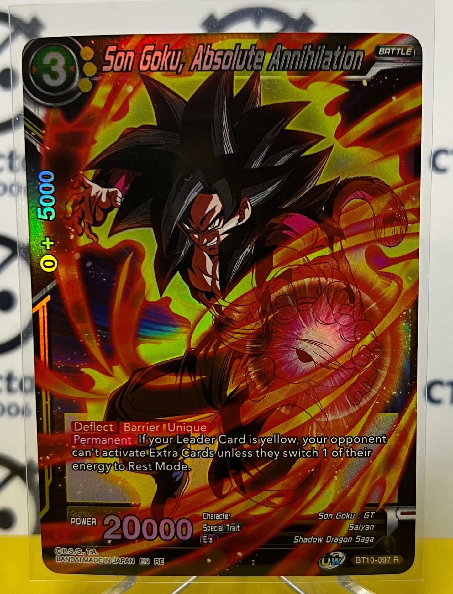 DBS SON GOKU, ABSOLUTE ANNIHILATION # BT10-097  R  FOIL DRAGON BALL SUPER CARD