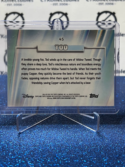2026 DISNEY TOPPS CHROME TOD # 45 WAVE FOIL CARD