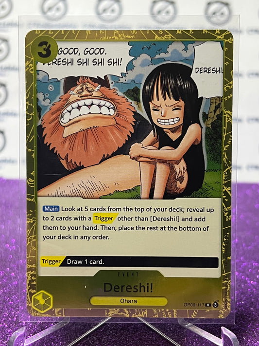 2024 ONE PIECE DERESHI! # OP09-117 R EMPERORS IN THE NEW WORLD FOIL ENGLISH CARD