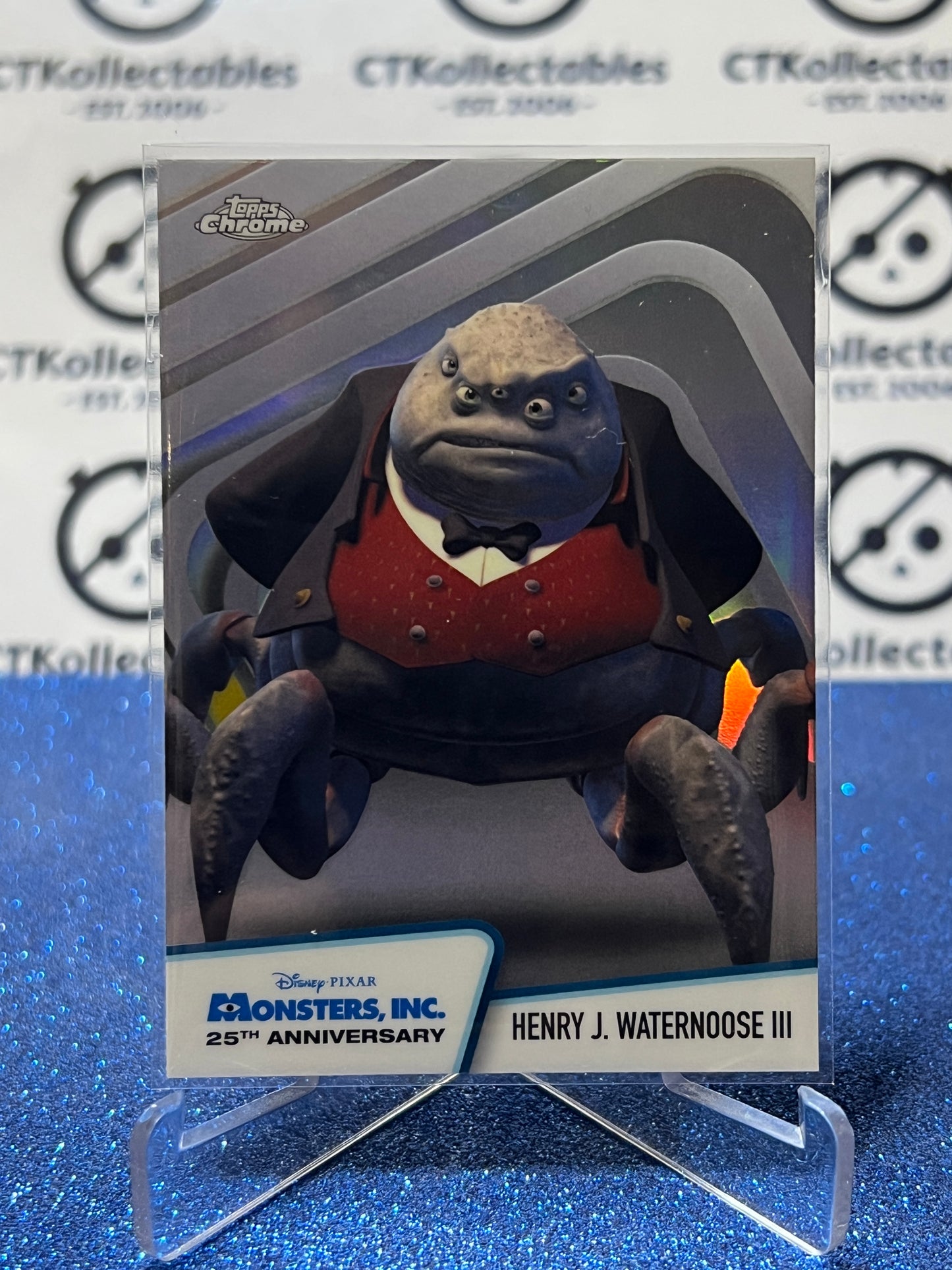 2026 DISNEY TOPPS CHROME HENRY J. WATERNOOSE III # MI-3 MONSTERS INC. FOIL CARD