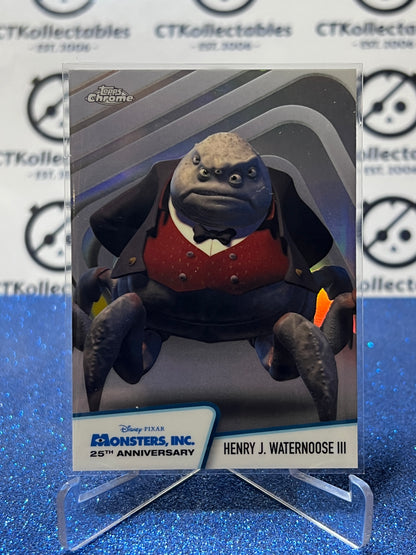 2026 DISNEY TOPPS CHROME HENRY J. WATERNOOSE III # MI-3 MONSTERS INC. FOIL CARD