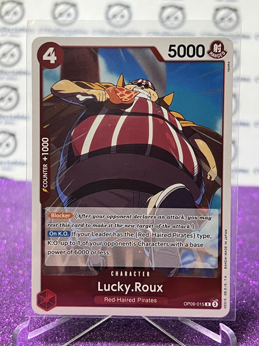 2024 ONE PIECE LUCKY.ROUX # OP09-015 R EMPERORS IN THE NEW WORLD FOIL ENGLISH CARD