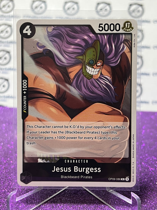 2024 ONE PIECE JESUS BURGESS # OP09-086 R EMPERORS IN THE NEW WORLD FOIL ENGLISH CARD