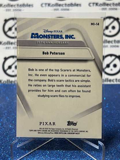 2026 DISNEY TOPPS CHROME BOB PETERSON # MI-14 MONSTERS INC. FOIL CARD