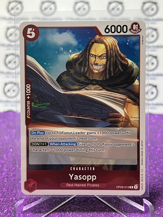 2024 ONE PIECE YASOPP # OP09- 013 R EMPERORS IN THE NEW WORLD FOIL ENGLISH CARD