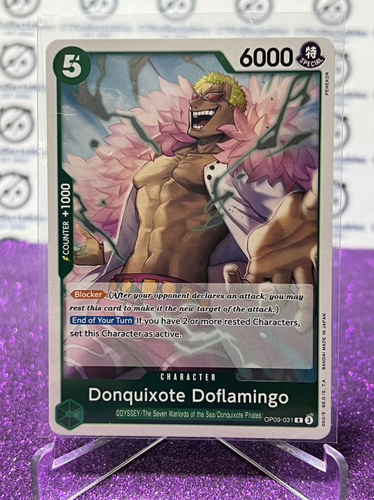 2024 ONE PIECE DONQUIXOTE DOFLAMINGO # OP09-031 R EMPERORS IN THE NEW WORLD FOIL ENGLISH CARD