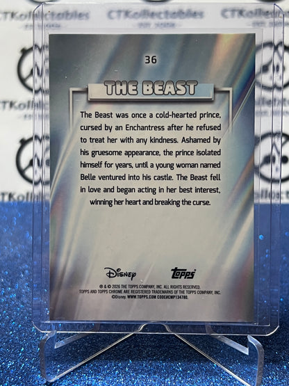 2026 DISNEY TOPPS CHROME THE BEAST # 36. FOIL CARD