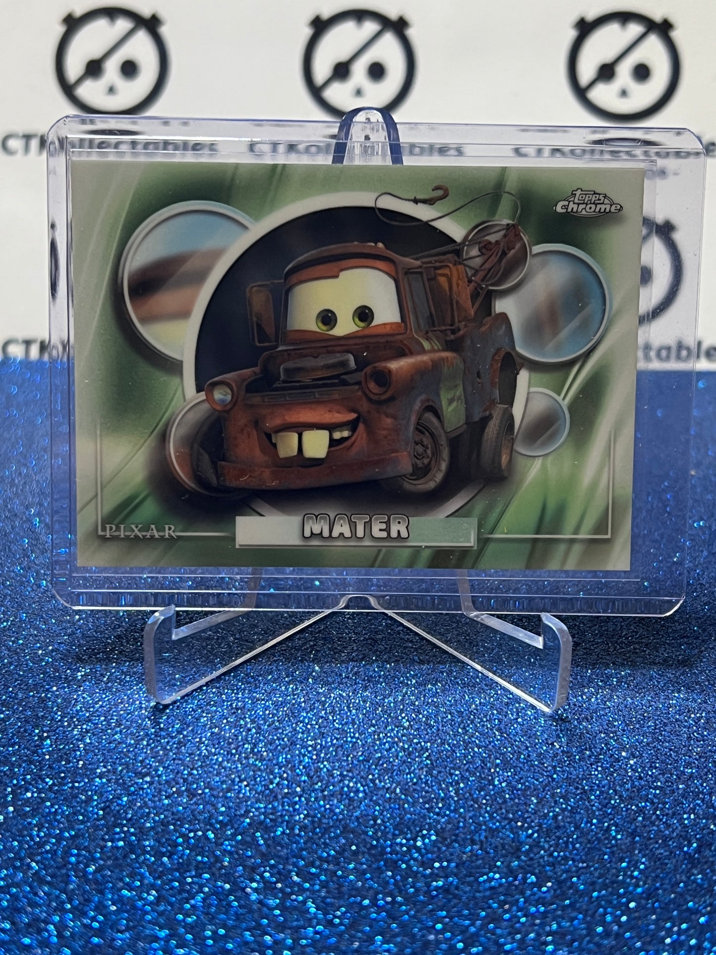 2026 DISNEY TOPPS CHROME MATER # 21 CARS FOIL CARD