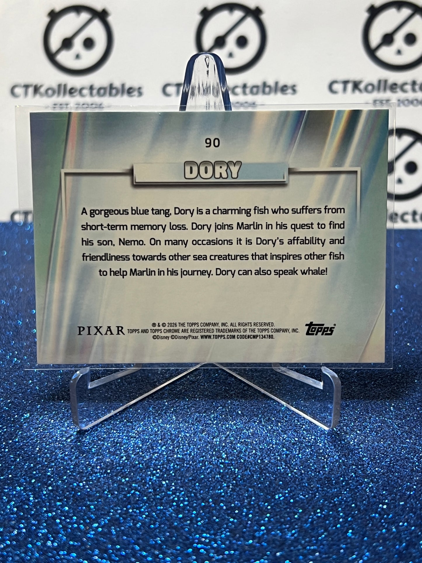 2026 DISNEY TOPPS CHROME DORY # 90 FINDING NEMO FOIL CARD