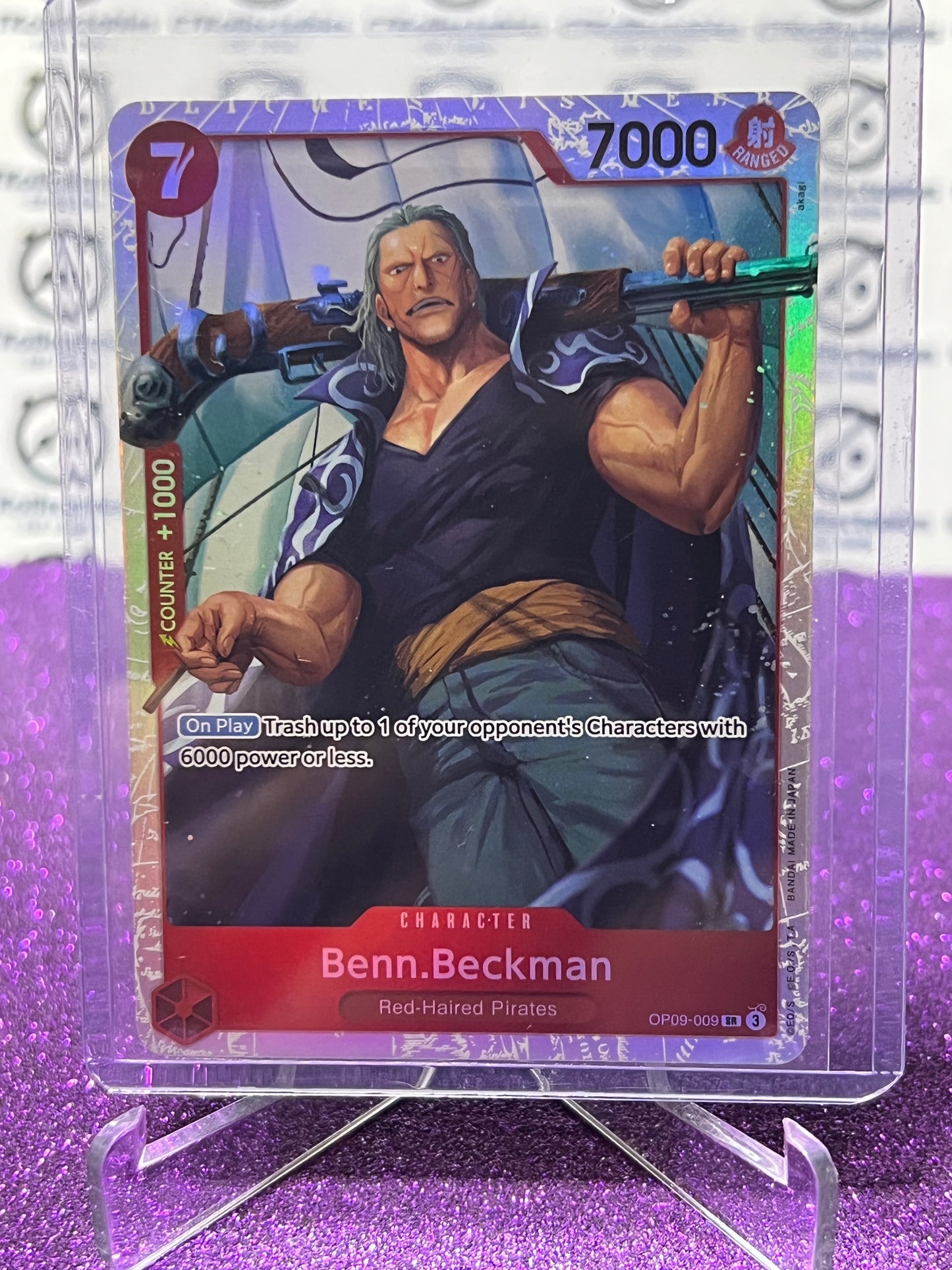 2024 ONE PIECE BENN.BECKMAN # OP09-009 SR EMPERORS IN THE NEW WORLD FOIL ENGLISH CARD