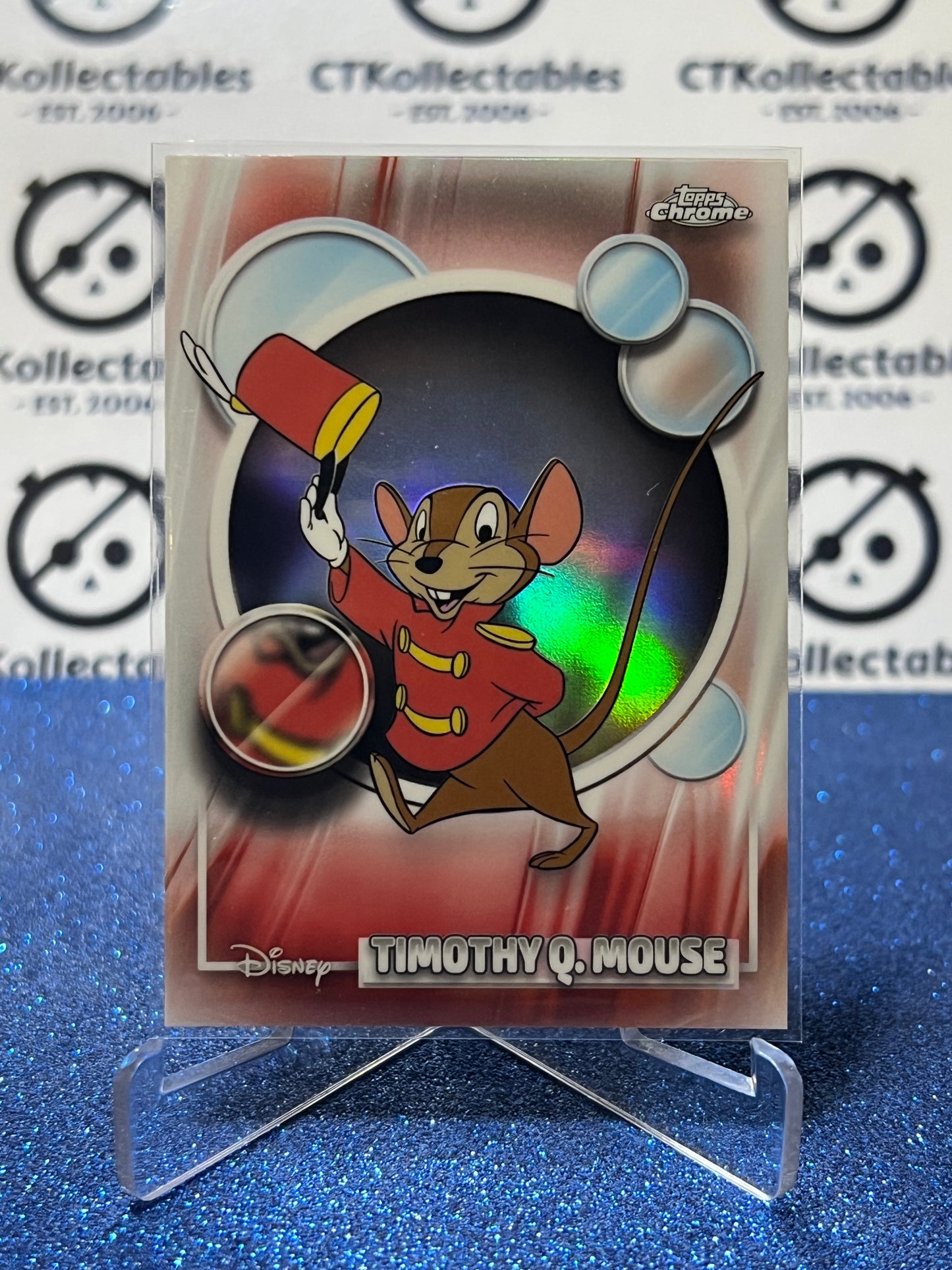 2026 DISNEY TOPPS CHROME TIMOTHY Q. MOUSE # 86 DUMBO  FOIL CARD