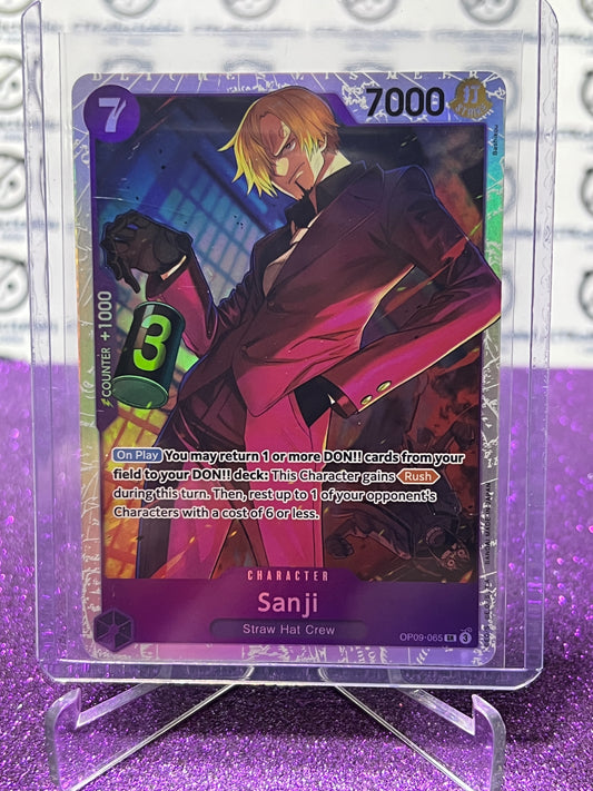 2024 ONE PIECE SANJI # OP09-065 SR EMPERORS IN THE NEW WORLD FOIL ENGLISH CARD