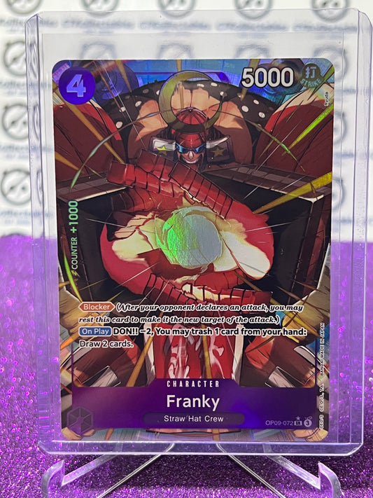 2024 ONE PIECE FRANKY # OP09-072 SR* EMPERORS IN THE NEW WORLD FOIL ENGLISH CARD