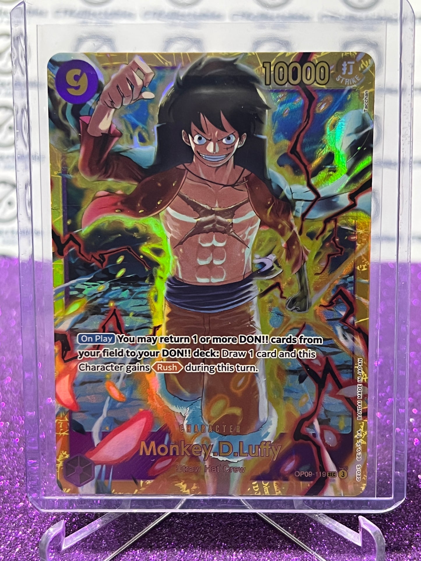 2024 ONE PIECE MONKEY.D.LUFFY # OP09-119 SEC EMPERORS IN THE NEW WORLD FOIL ENGLISH CARD